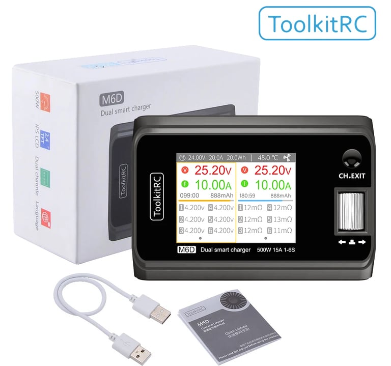 Carregador e descarregador de bateria lipo 