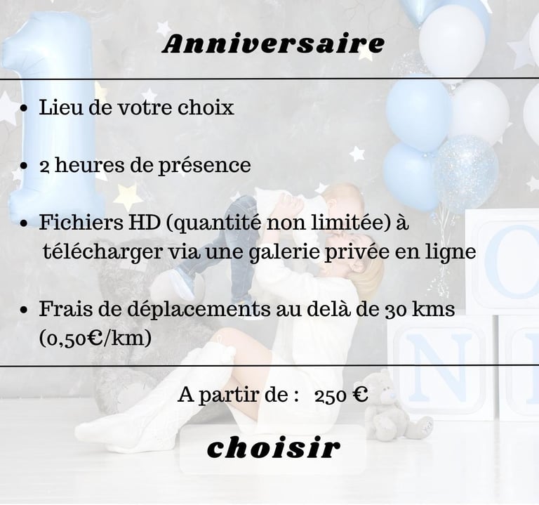 shooting photo anniversaire