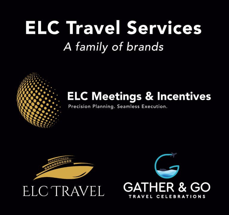 ELC Travel Services Umbrella of Brands - ELC Meetings & Incentives, ELC Travel, & Gather & Go Travel