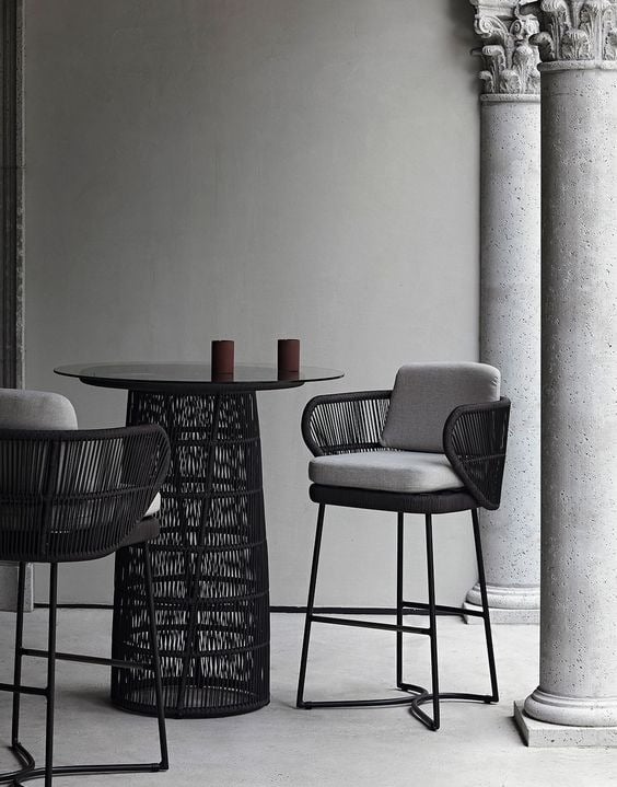 Modern outdoor bar set designed by outdoor furniture manufacturer Craftnika