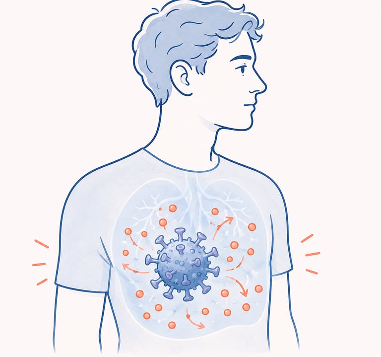 covid en cytokines in man