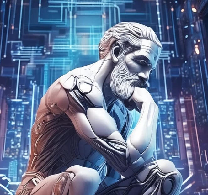 a statue of a man sitting on a bench