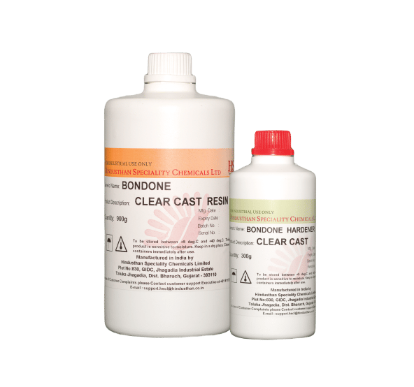 Bondone clear cast resin and hardener