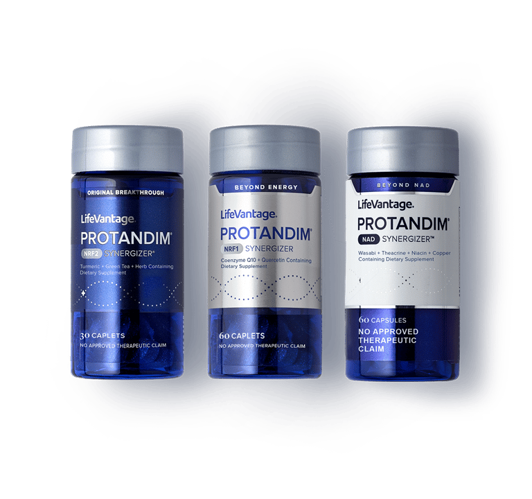 Protandim Nrf2, Nrf1, and NAD Synergizers by LifeVantage – full cellular health supplement stack