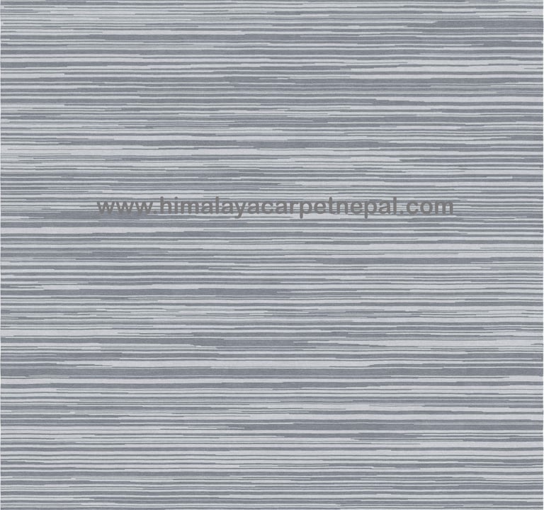 Custom Rugs - Contemporary Tibetan hand-knotted rug / distressed linear texture / geometric pattern