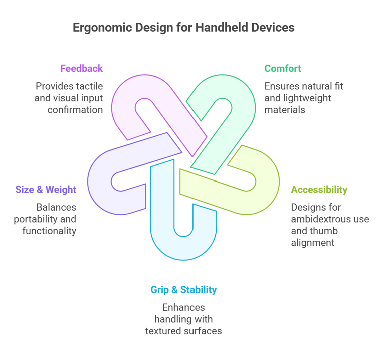 ergonomic design for handheld devices