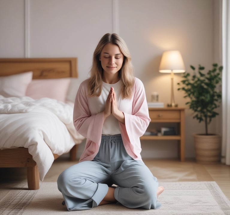 Christian woman hands in prayer symbolising faith and action in rediscovering identity in Christ