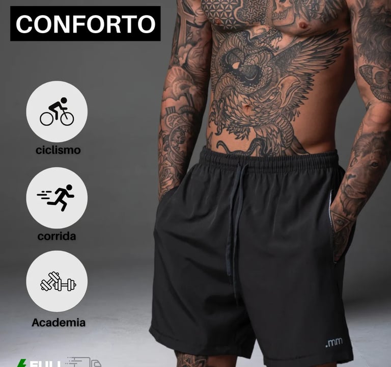 Bermuda Masculina em Tactel MM