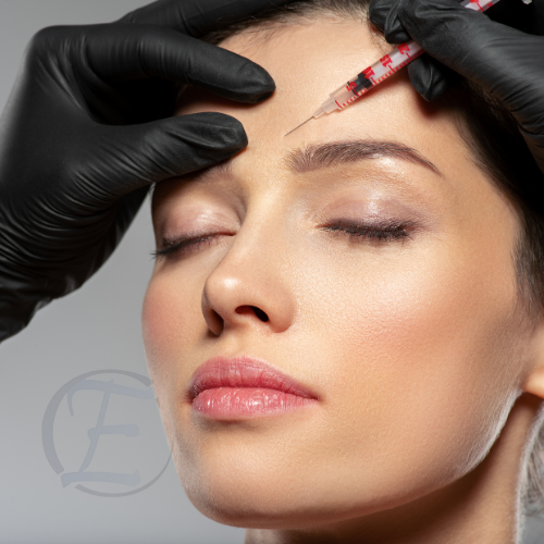 a woman getting a boto injection from a doctor
