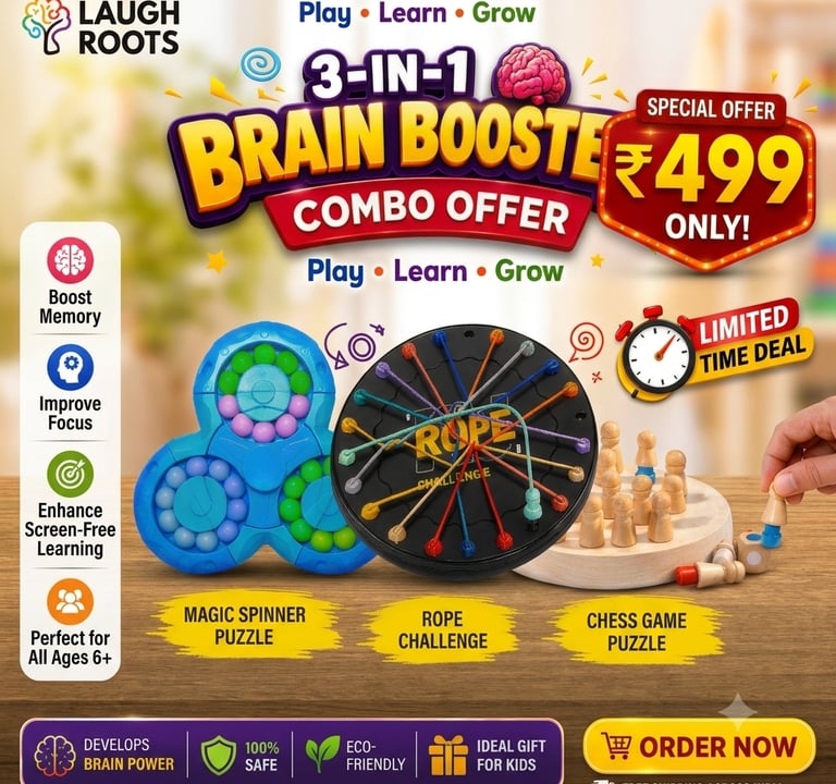 Special Offer | Laugh Roots screen-free educational toys for brain development and creativity