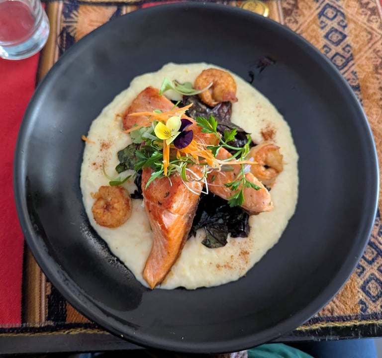 Freshwater trout at La Ruta in Pisac