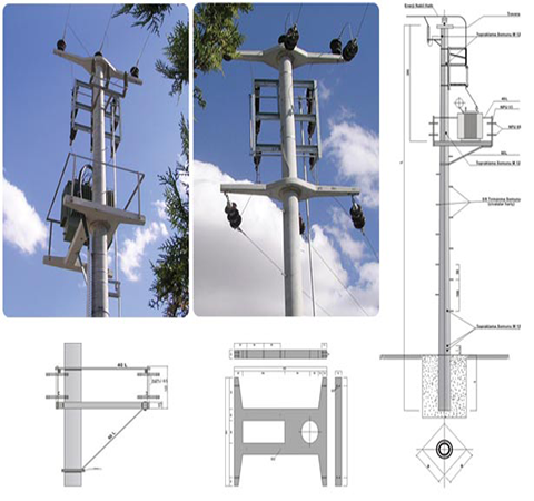 Zed Mühendislik tarafından yapılan direk tipi trafo kurulumuyla güvenli ve kesintisiz enerji