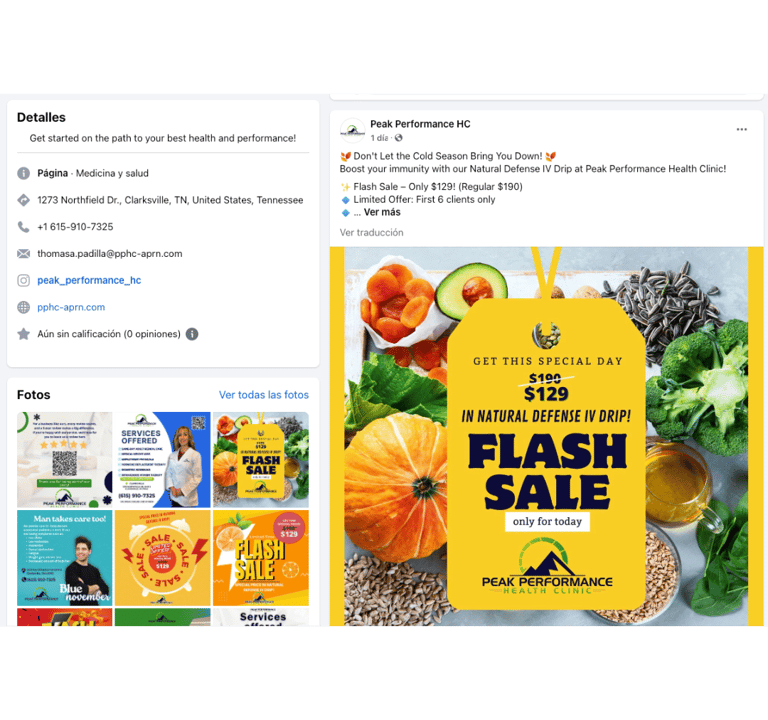 a facebook page with a yellow banner and a photo of a photo of a person