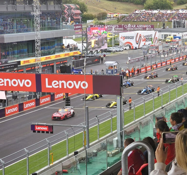 Bolidy F3 na Hungaroringu