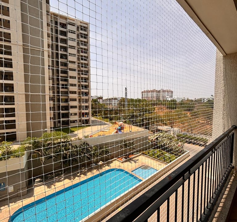 Balcony safety nets installation in bengaluru