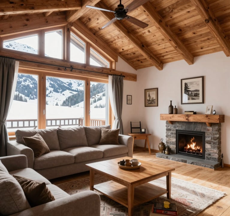 A bathroom detail shot showing rolled warm off-white towels and premium toiletries on a wooden shelf, suggesting high-end hotel quality and efficiency.