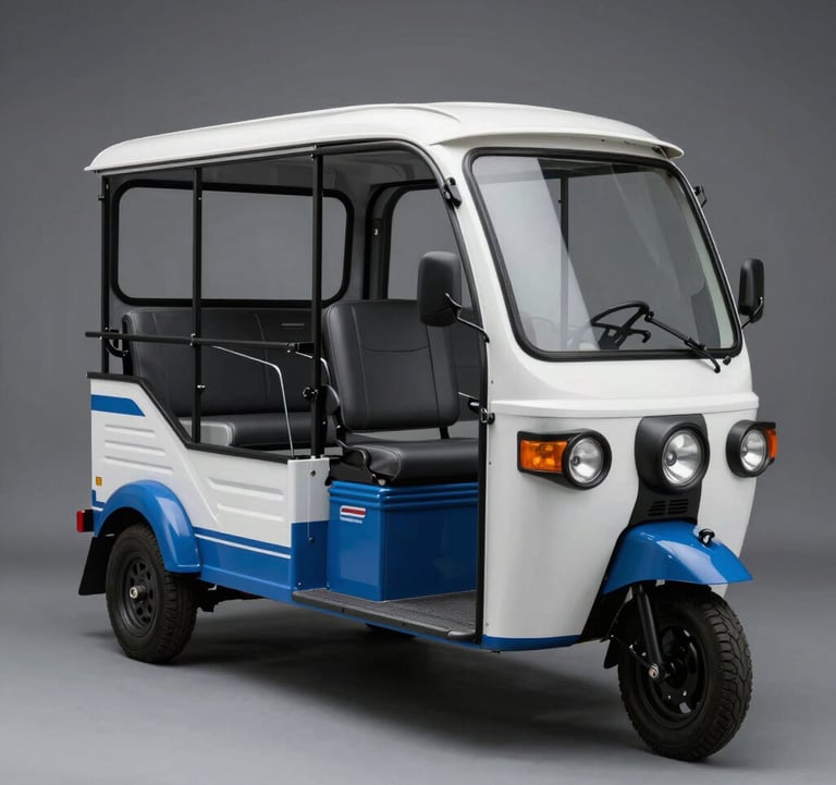 BN-ZKC Series Passenger Electric Tricycle with 3-5 Seats and Ergonomic Design