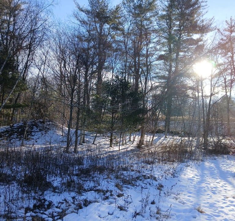 Sunrise at a Stone Chamber in Westchester County