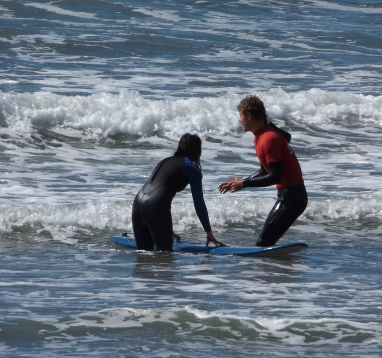 Private surf lessons page