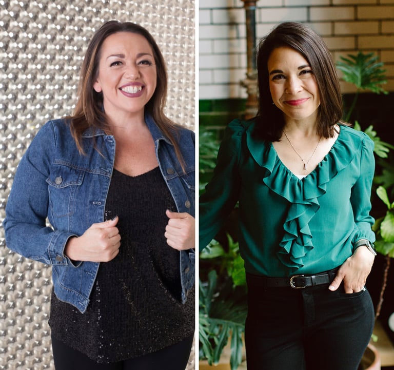two women who are both smiling 