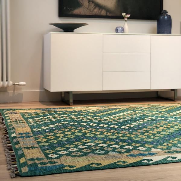 Aryana Kilim Rug by THE HANDMADE RUG COMPANY