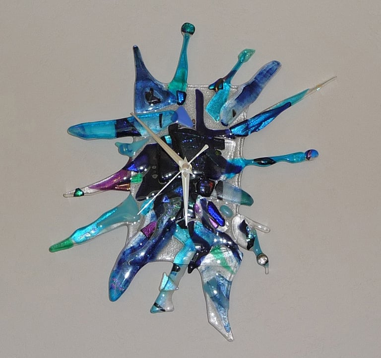 Explosion of Blue Clock