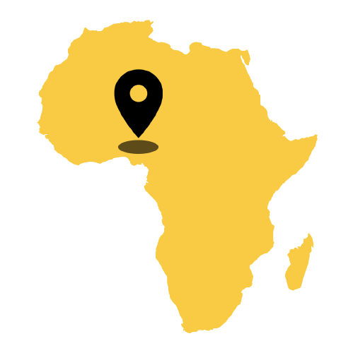 Africa Nigeria Location Marker
