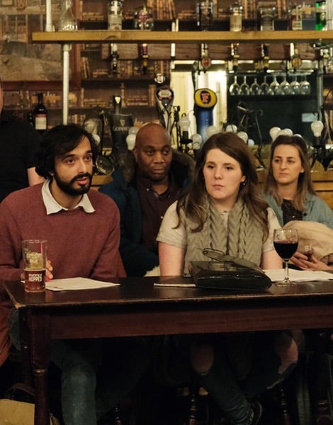 LCW members giving feedback on a script