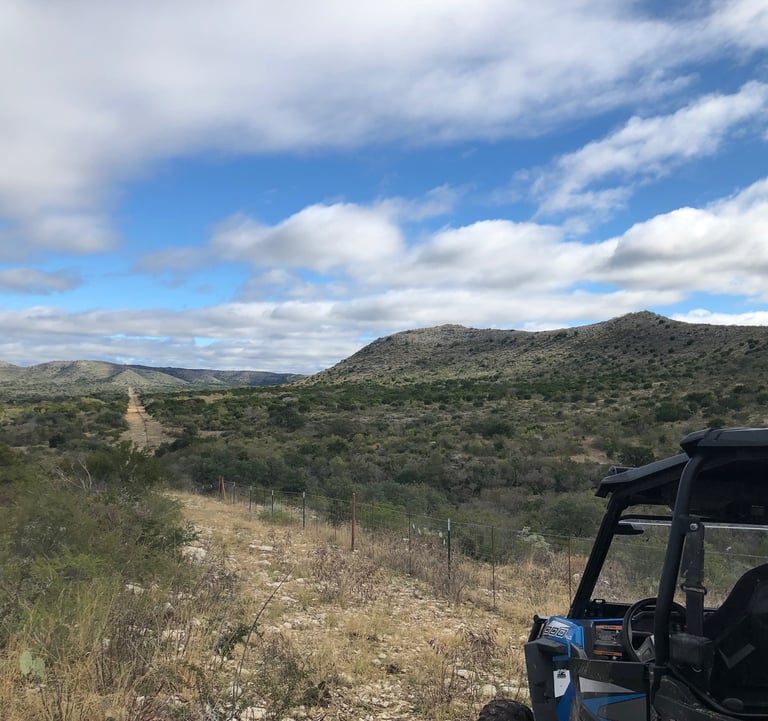 Off-road trail riding through trails in the mountains.