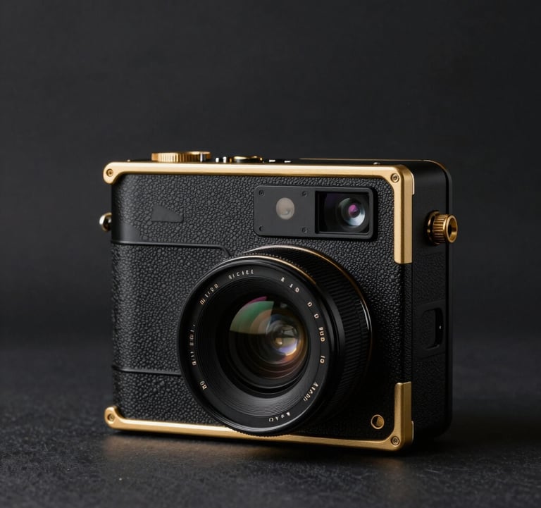 High-end photography of a minimalist South American professional environment. Elegant dark textures and gold accents. Introspective atmosphere, soft lighting, sharp focus on luxury details.