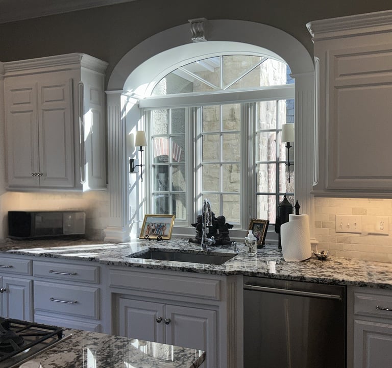 Altered Light Window Fashions - Designer Larry Lingle Beautiful kitchen open windows blinds