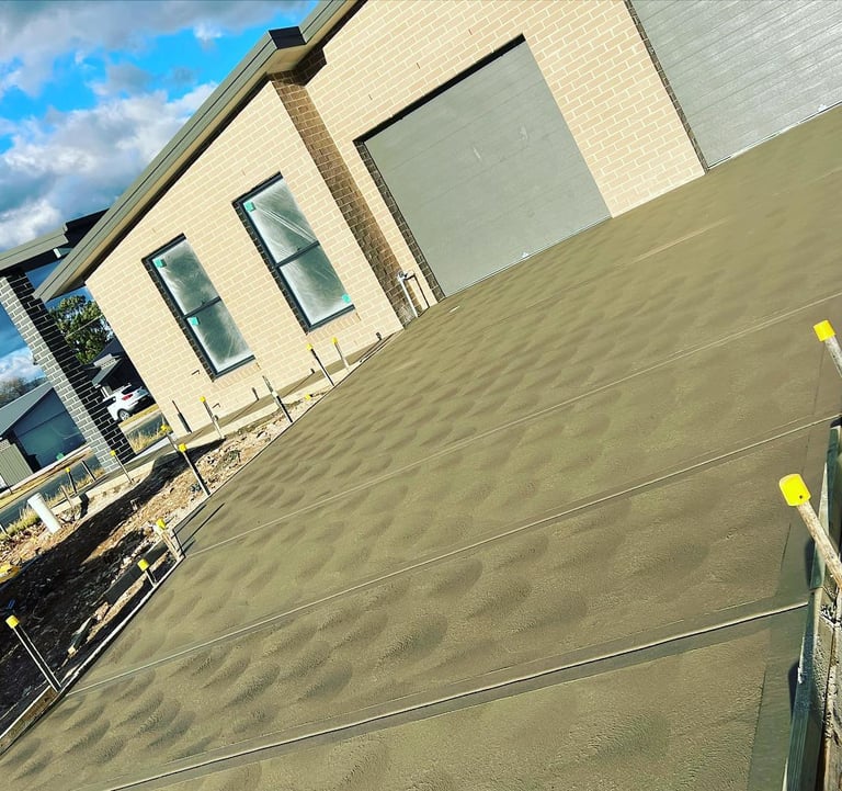 residential driveway by reef coast concreting