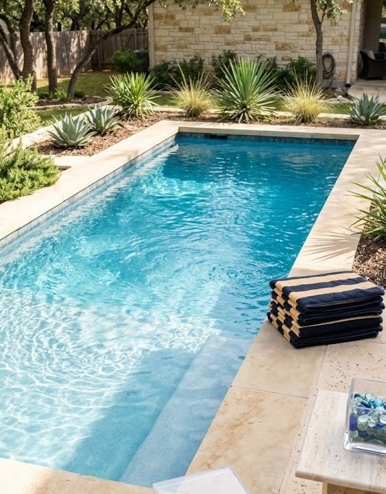 Clear saltwater pool after salt cell cleaning in Round Rock TX
