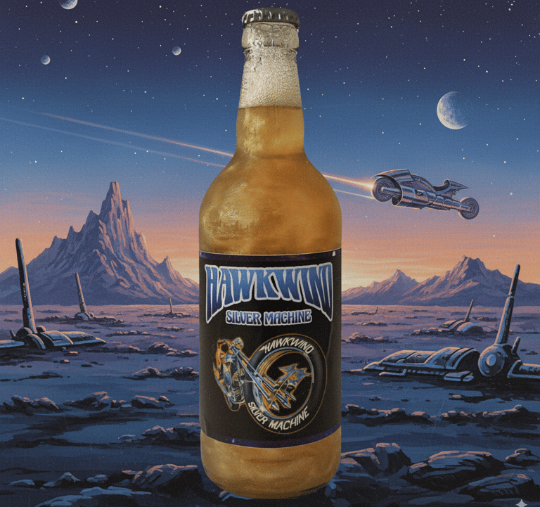 Hawkwind silver machine beer