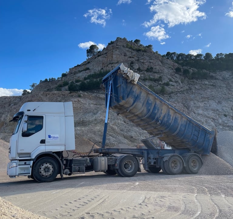 transporte áridos valencia