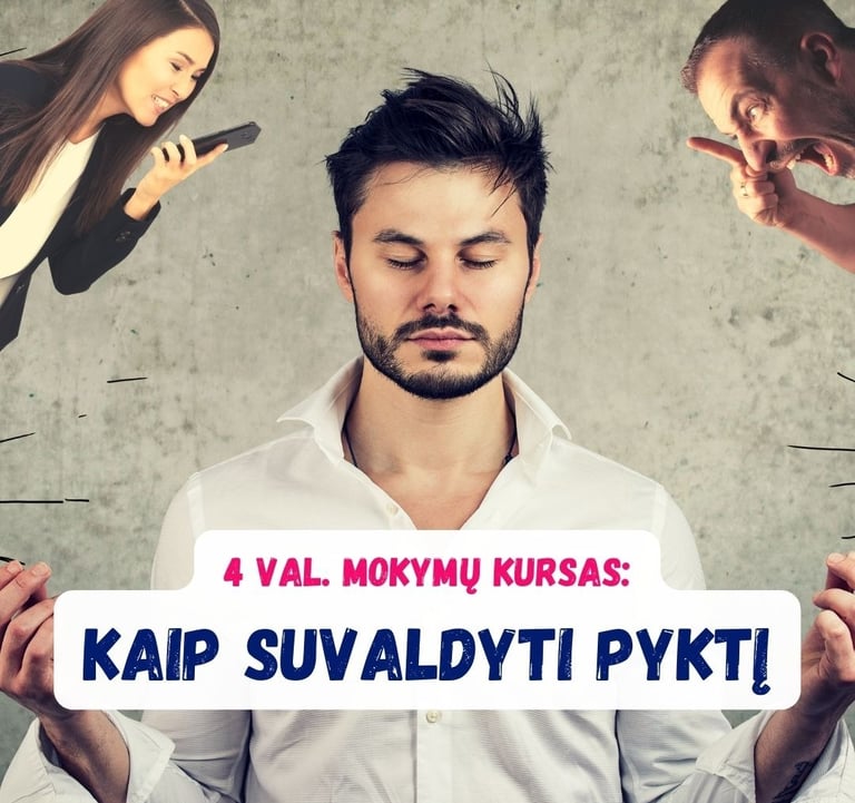 KAIP SUVALDYTI PYKTĮ