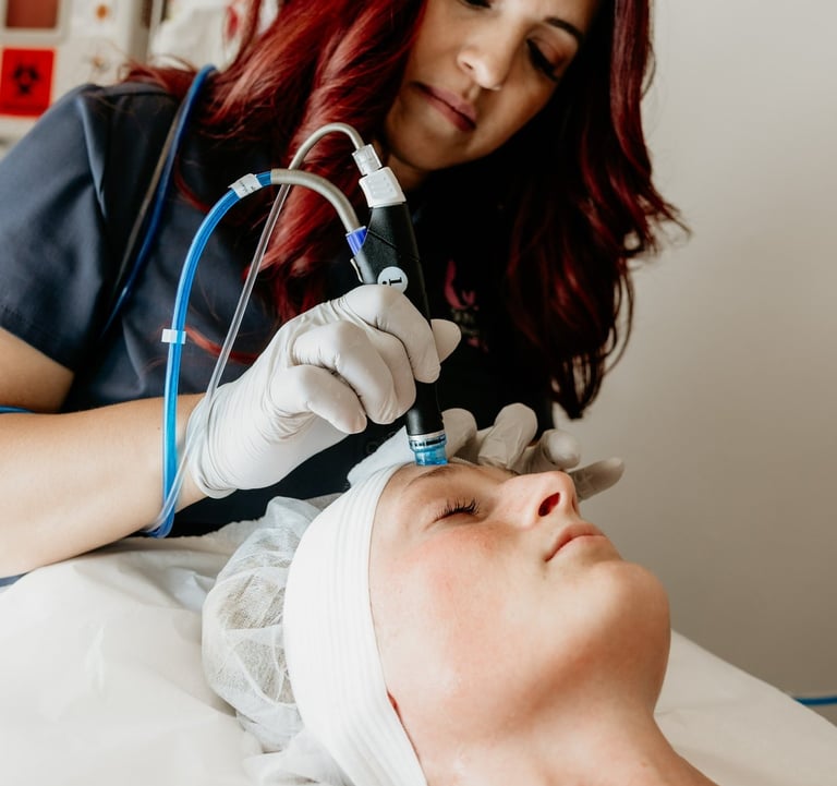 Hydrafacial treatment