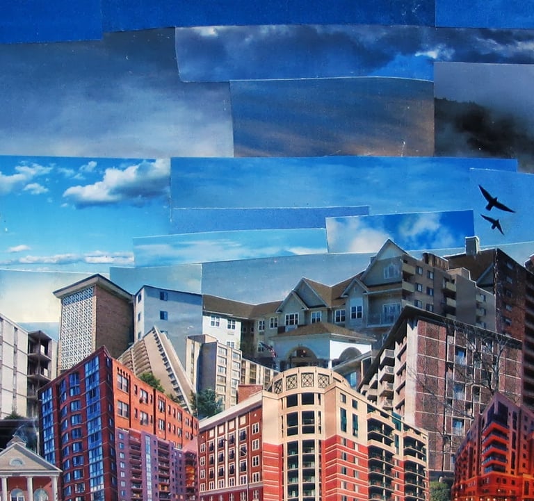 Real Estate II, 2014, collage, 11x8.5"