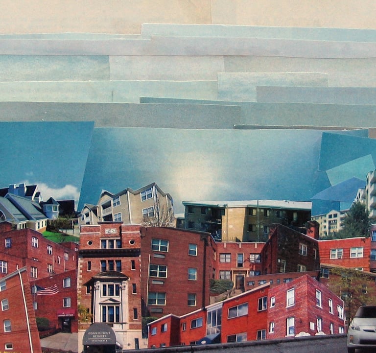 Real Estate I, 2013, collage, 11x8.5"