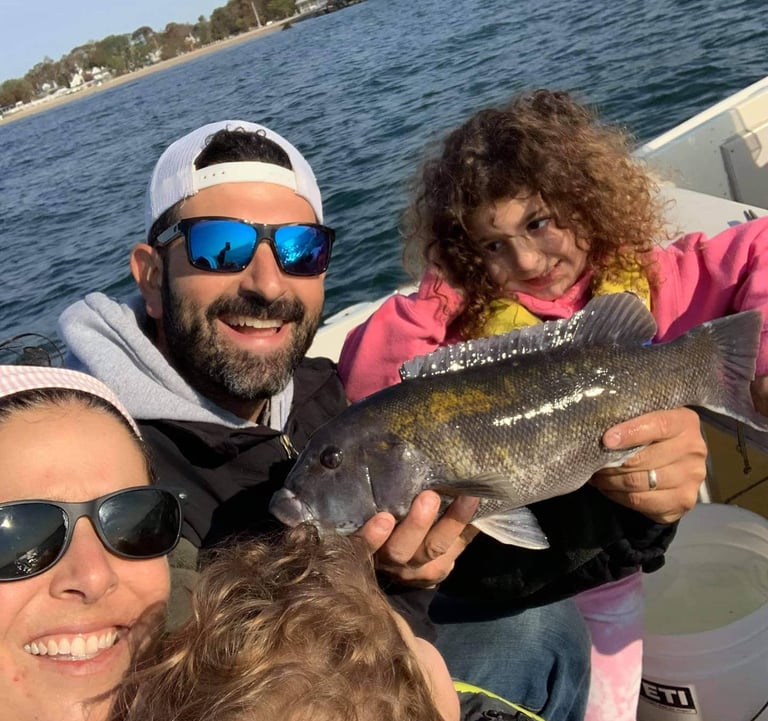 Take the family fishing! Tog caught on our Hurst Tackle Supply Jigs