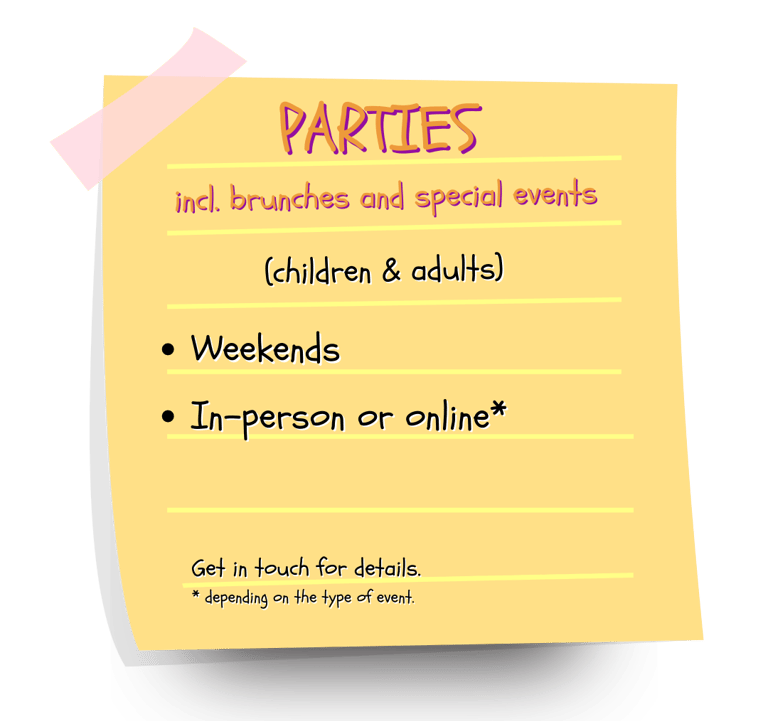 Birthday and yoga parties in Lisbon, Oeiras and Cascais.