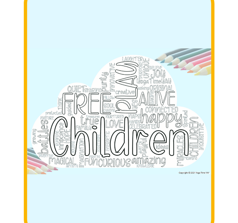 A cover of a digital colouring sheet.