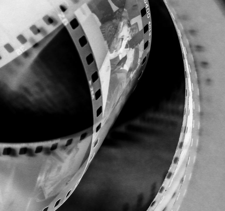 Close-up of film reel representing The Anthology of Cinema collection