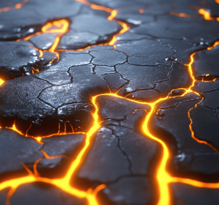 Flowing lava representing the Obsidian series and raw, transformative storytelling