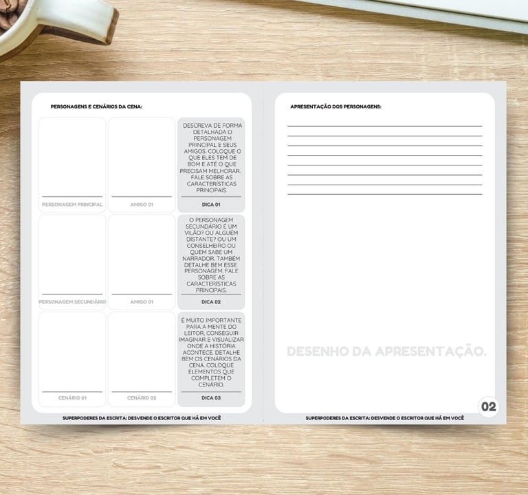 Caderno de atividades - manual de escrita infantil