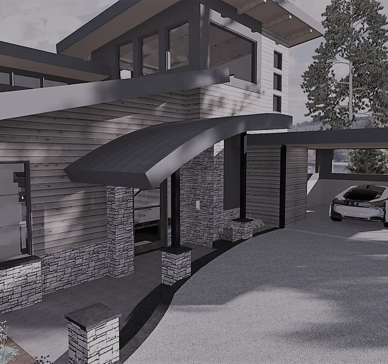 Cliff View Mountain Contemporary Home, Paradise, California