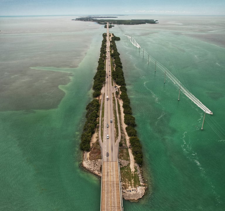 Florida Keys, aerial view