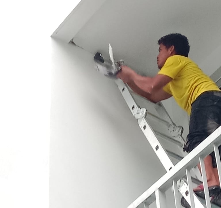 leaky ceiling repair