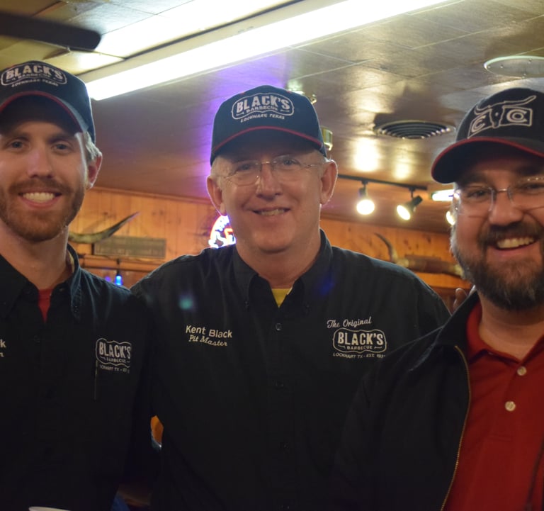 James and Barrett and Kent Black (Black's Barbecue) NBBQA San Marcos 2014