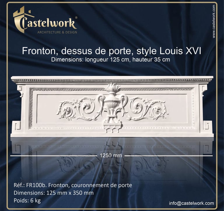 Fronton de porte FR125b